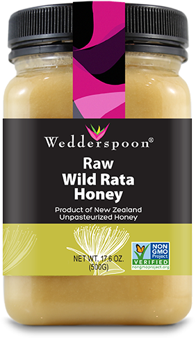 Wedderspoon Organic Wedderspoon Raw Wild Rata Honey (500x500), Png Download