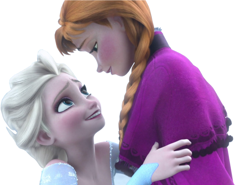 Elsa And Anna - Frozen Anna Elsa Png (1044x765), Png Download