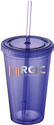 Blank Purple Double Wall Acrylic Tumbler 16oz, Sold - Plastic (300x450), Png Download