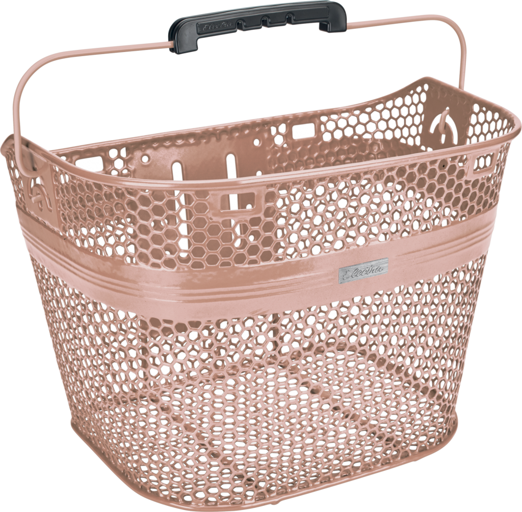 Quick Release Basket Rose Gold - Bicycle (1024x1005), Png Download