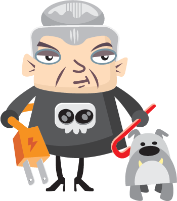 404 - Cartoon (350x398), Png Download