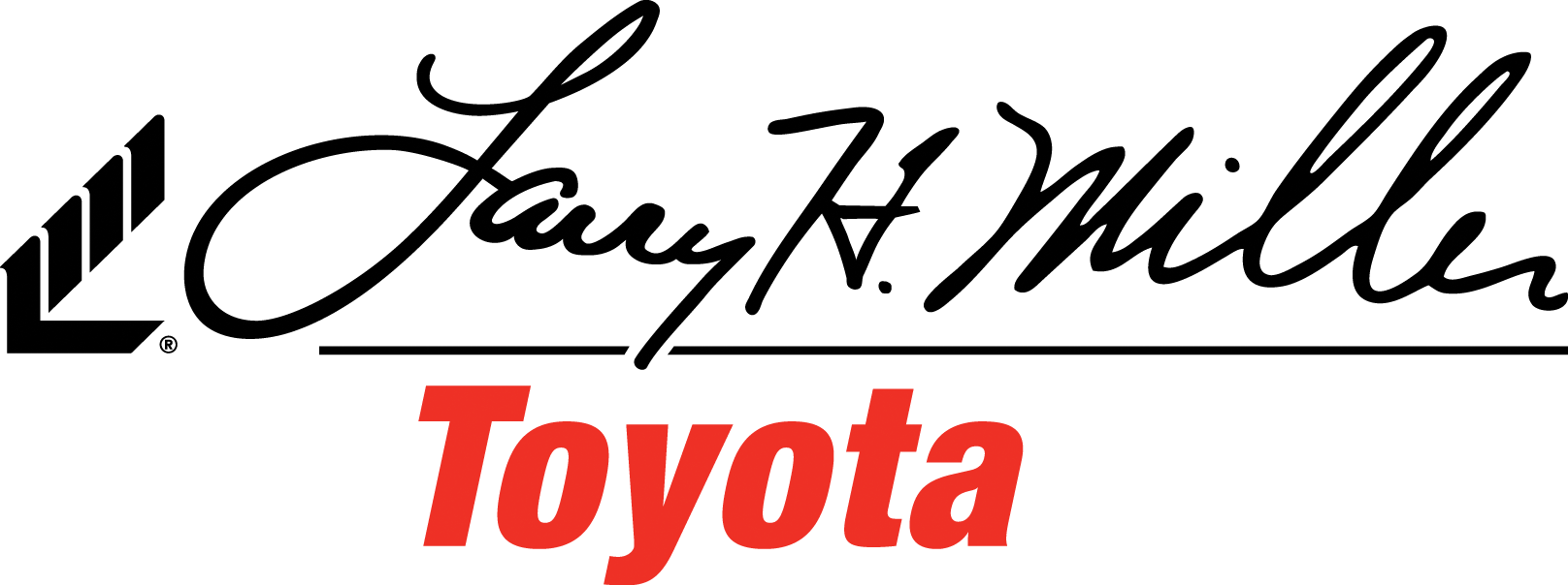 Larry H Miller Toyota Logo (1616x604), Png Download