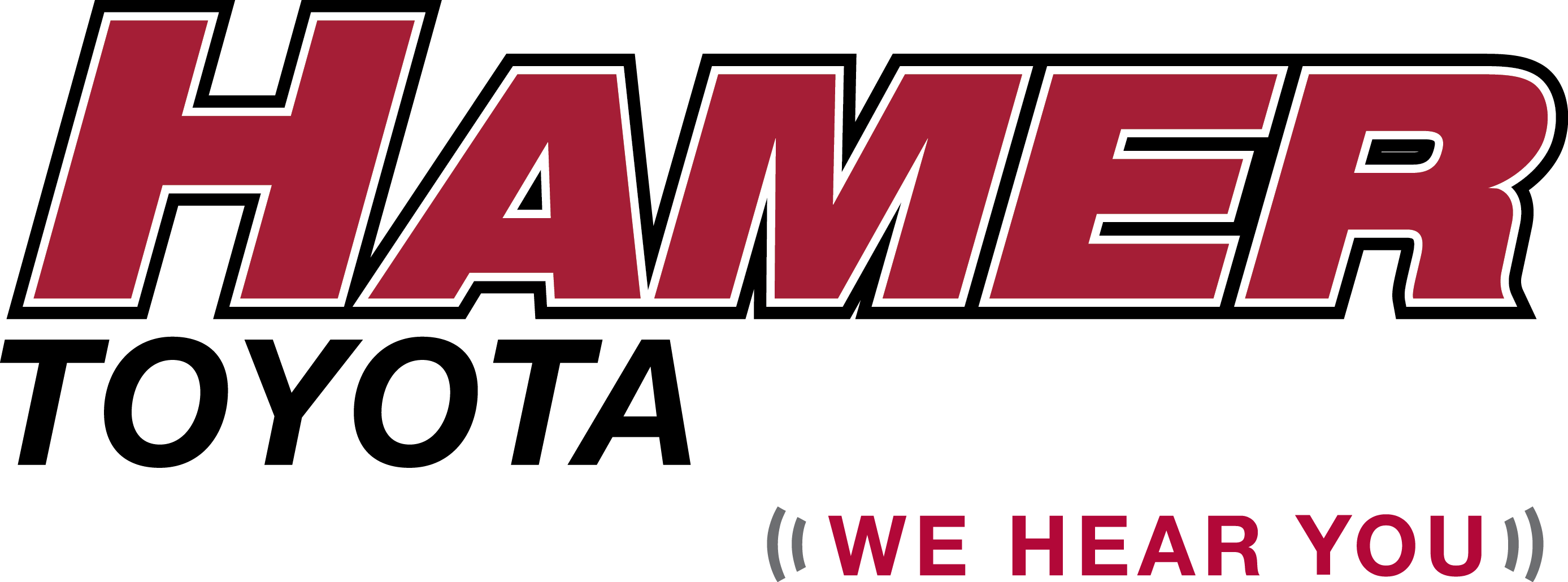 Hamer Logo W Tag - Hamer Toyota Scion (2775x1030), Png Download