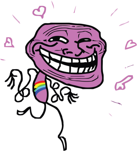 Download HD Derpina, Fap Fap Fap - Gay Troll Face Transparent PNG Image