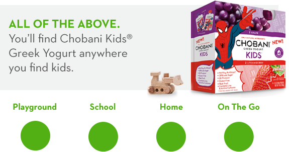 All Of The Above - Chobani Kids Greek Yogurt, Grape & Strawberry - (575x302), Png Download