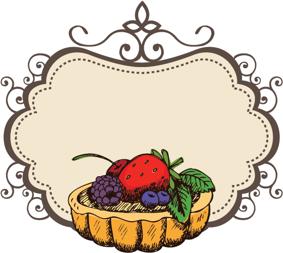 Fruit Cake Logo Design (746x632), Png Download