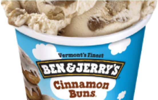 Ben & Jerry's Cinnamon Buns - Ben And Jerry's Ice Cream Strawberry Cheesecake (758x350), Png Download