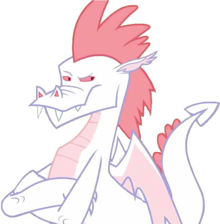 Artist Needed, Background Dragon, Colored Sclera, Crossed - My Little Pony Pink Dragon (762x719), Png Download