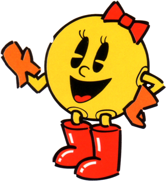 Ms - Pac-man - Pacman (552x601), Png Download