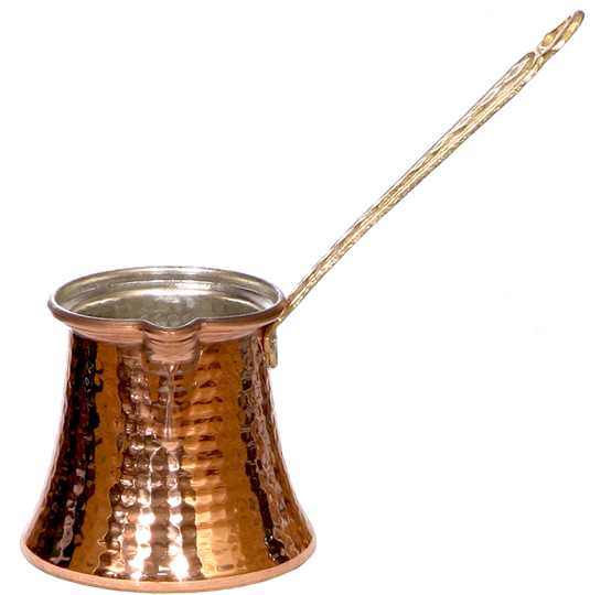 Copper Turkish Coffee Pot/cezve - Turkish Coffee Pot (539x550), Png Download