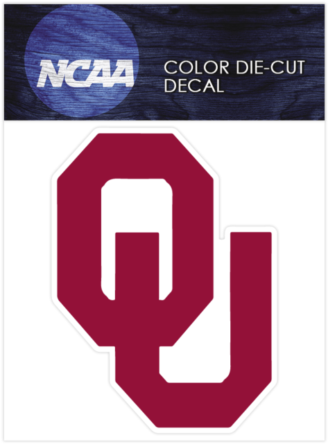 Oklahoma Sooners Logo Ncaa Die Cut Vinyl Car Sticker - Oklahoma Sooners (640x640), Png Download