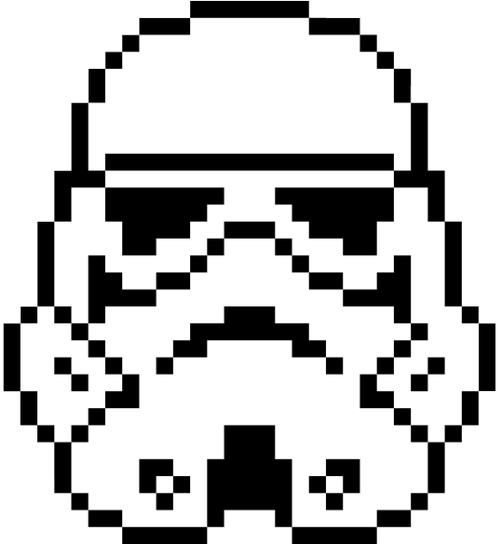 Dead Pixel Society On Twitter - 8 Bit Transparent Stormtrooper (600x600), Png Download