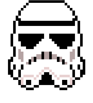 Stormtrooper - Minecraft Storm Trooper Face (360x480), Png Download