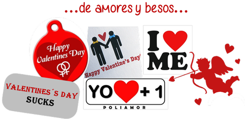 De Amores Y Besos - Dog Tag Art Happy Valentines Lesbian Pet Id Tag (500x255), Png Download