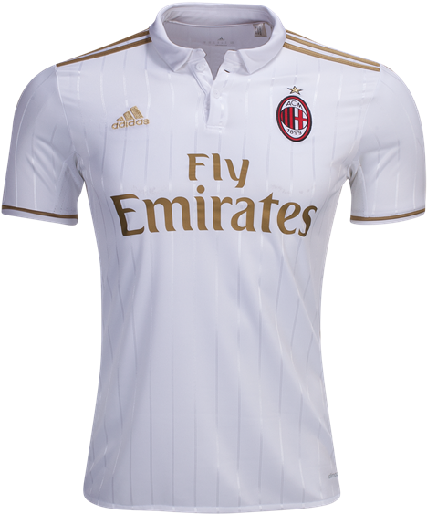 Adidas Ac Milan Away Jersey Png - Ac Milan 16 17 Away (600x600), Png Download