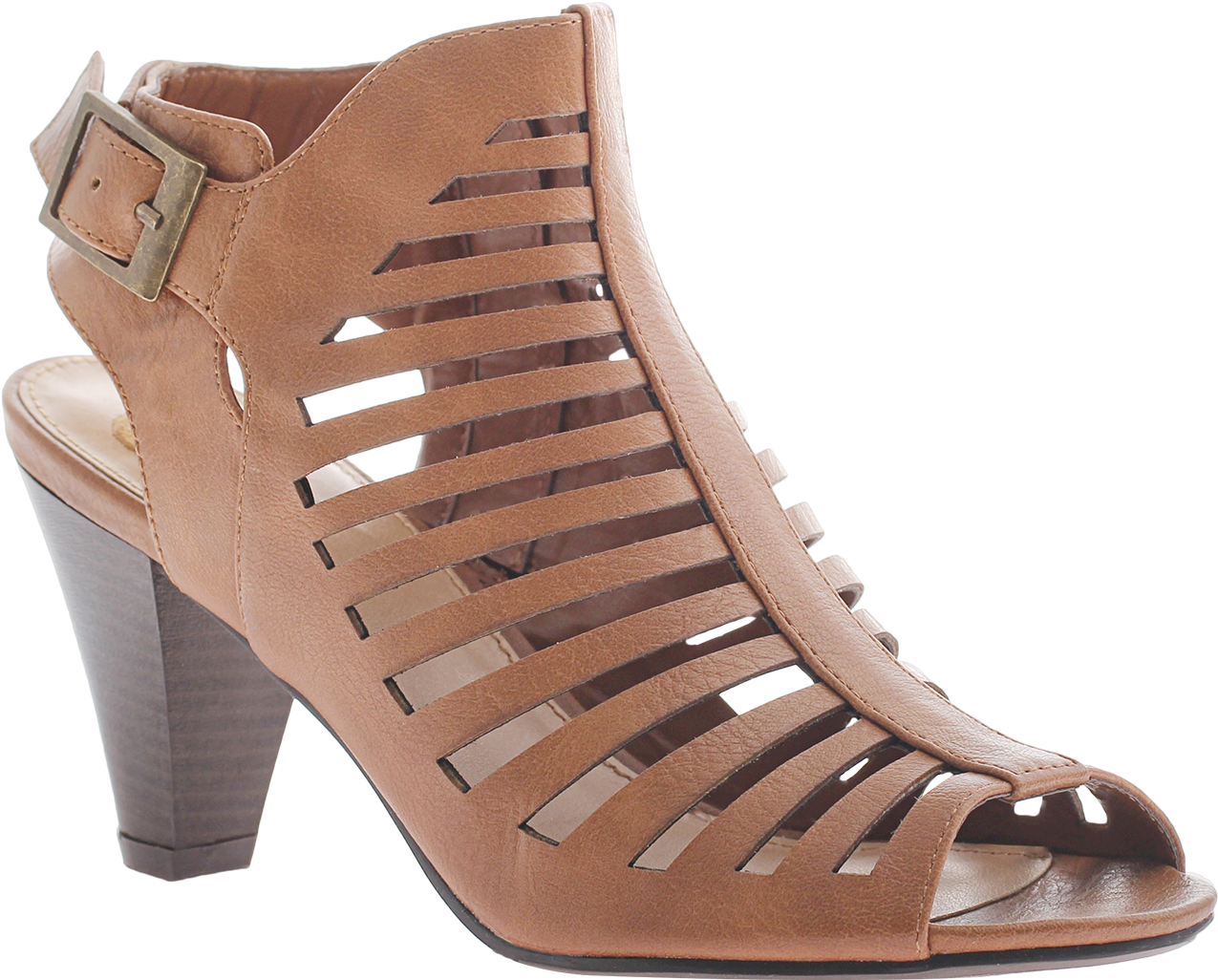 Madeline, Wellington, Walnut, Cut Out Heel With Ankle (1400x1400), Png Download