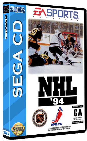 Nhl - Hockey - %2794 - %28usa%29 - Ea Sports Nhl 94 [sega Genesis Game] (425x618), Png Download
