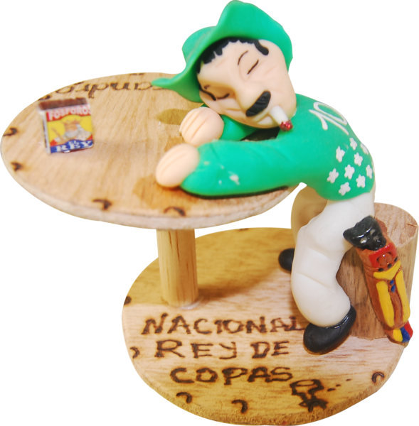 Borracho Verdolaga - Figurine (589x600), Png Download