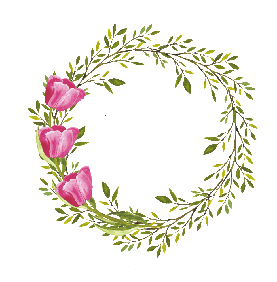 Rama Flores Salpicadas De Png - Personalised Watercolor Floral Wreath Bridemaids Tote (1024x1024), Png Download
