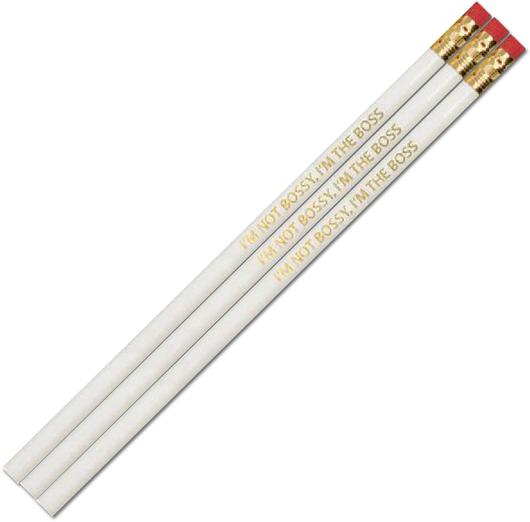 Boss Lady Pencil Set, - Paper (864x776), Png Download