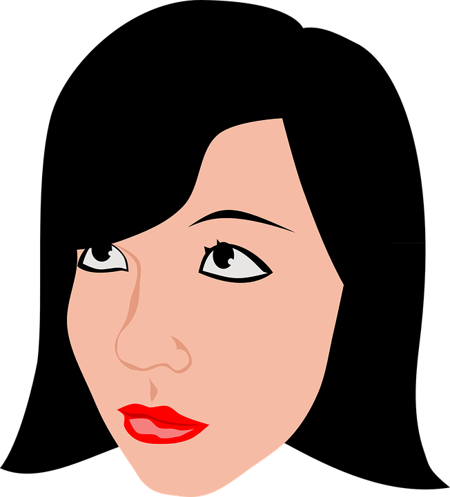 Beauty, Brunette, Girl, Woman, Face, Head - Cabeça De Mulher Png (652x720), Png Download