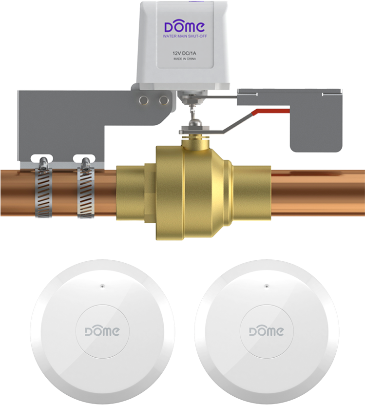 Leak Protection Kit - Dome Water Shut Off Valve (1000x1000), Png Download