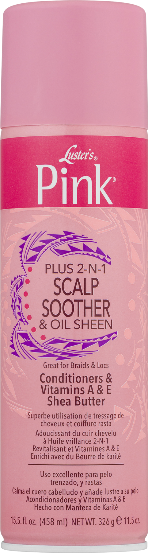 Luster's Pink Plus 2 In 1 Scalp Soother & Oil Sheen, - Luster's Pink Oil Moisturizer Hair Lotion, Original (1800x1800), Png Download