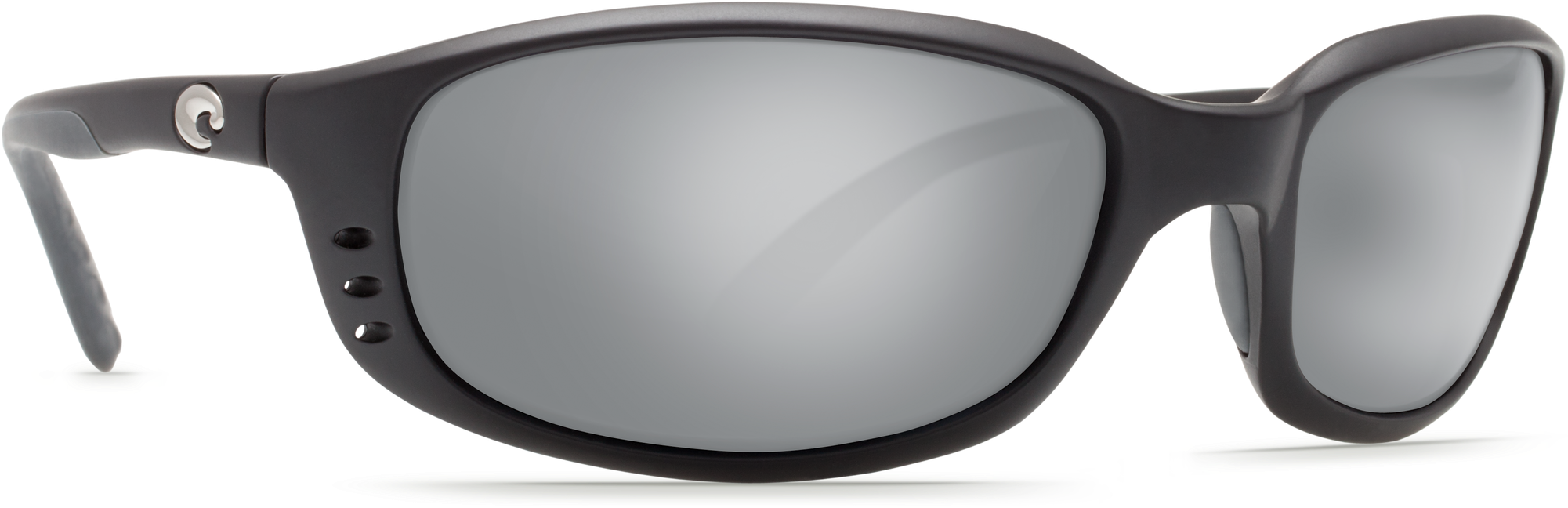Brine Matte Black Sunglasses With Copper Silver Mirror (2000x1000), Png Download
