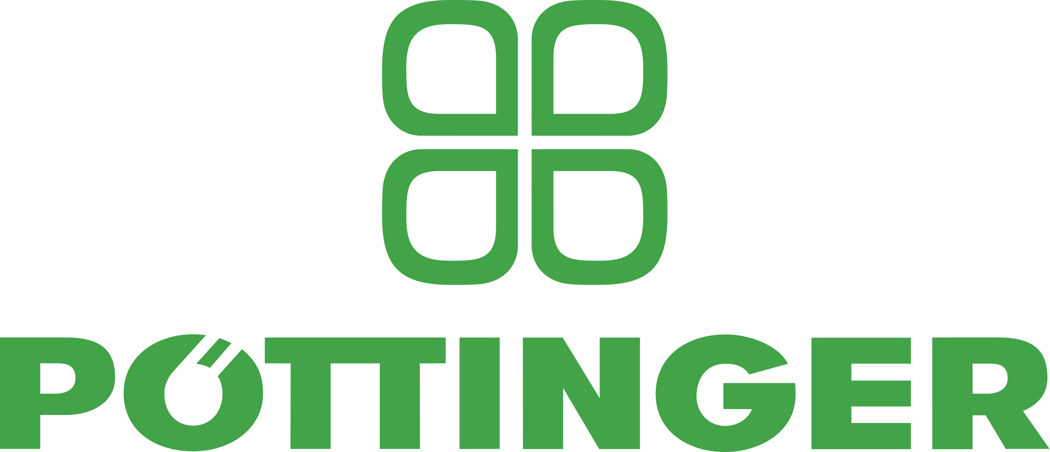 Pöttinger Logo 2-zeilig - Pöttinger Logo (2126x916), Png Download