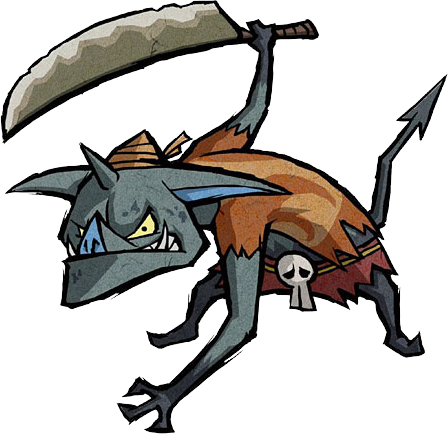 Water Town Of Saria - Zelda Wind Waker Bokoblin (448x434), Png Download