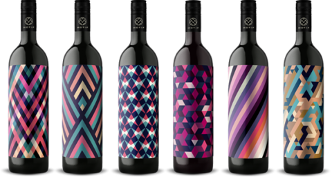 Motif Wine - Pop Art Wine Labels (480x256), Png Download