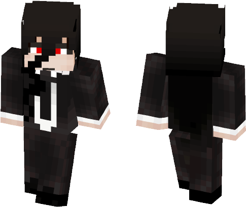 Izuru Kamukura // Dangan Ronpa - Ink Bendy Minecraft Skin (584x497), Png Download