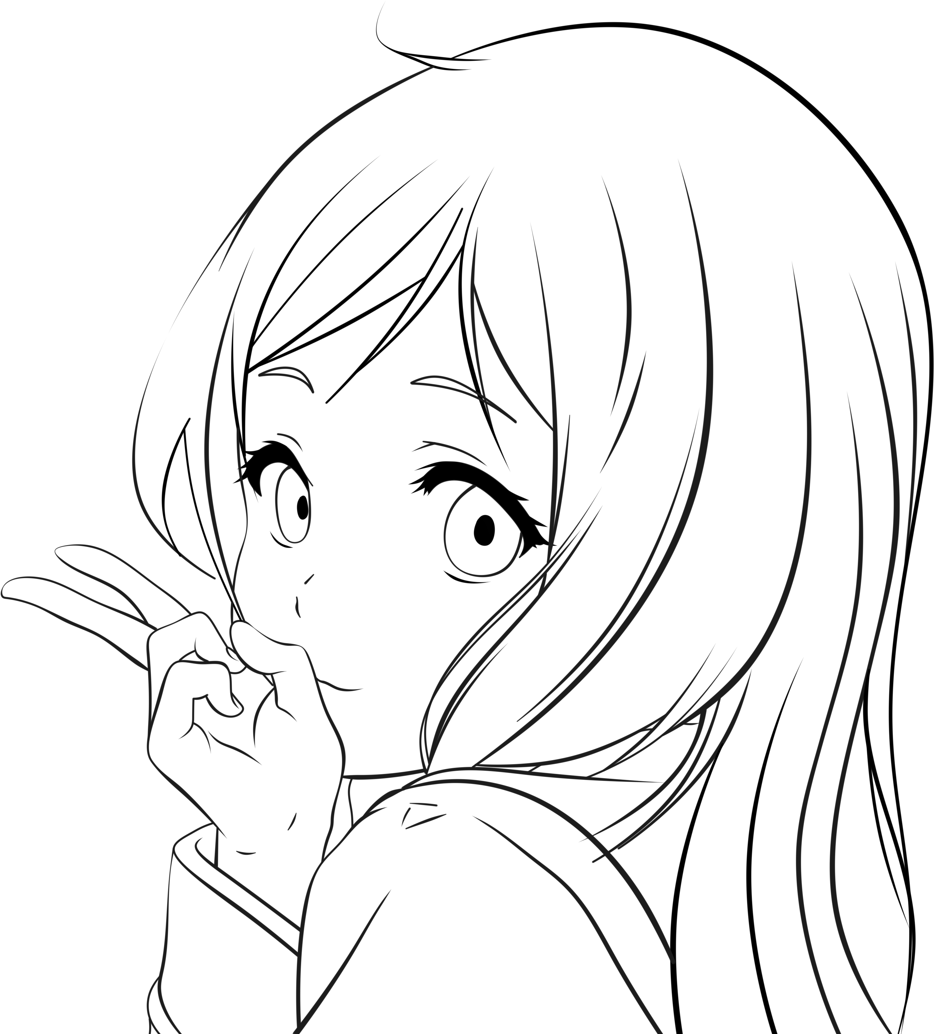 I Hope You're Fine - Kawaii Girls To Draw (4000x3856), Png Download