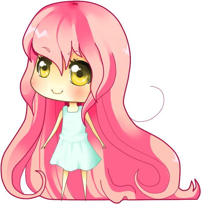 Sh*t 4chan Says » Thread - Chibi Girl Pink Hair (691x698), Png Download