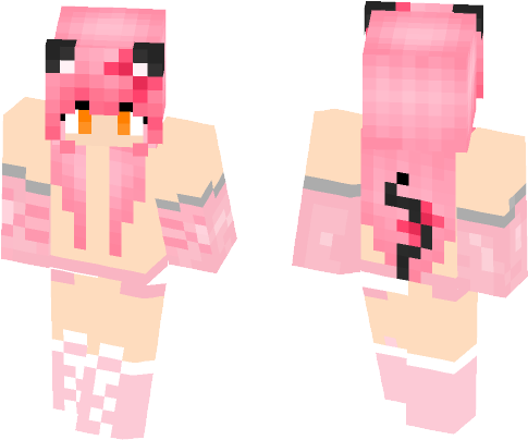Kawaii Girl Pink - Kawaii Chan Love Love Paradise Skin (584x497), Png Download