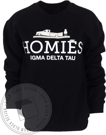 Sigma Delta Tau Homies Sweatshirt - Homies Sigma Delta Tau Sweatshirt (464x585), Png Download