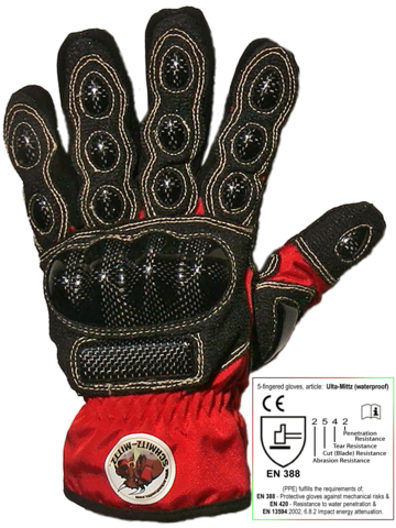 Ulta-mittz Waterproof Safety Gloves - Indestructible Gloves (360x480), Png Download