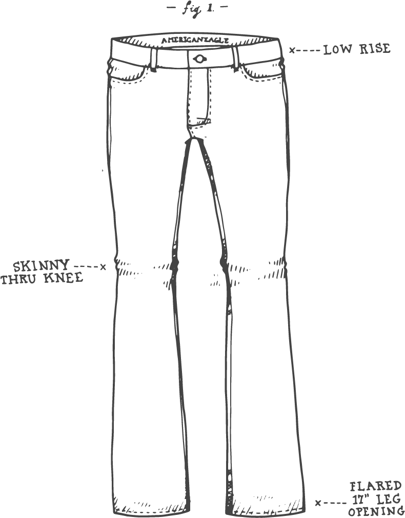 Jeansketch Skinny-kick - Skinny Kick Jeans American Eagle (940x1104), Png Download