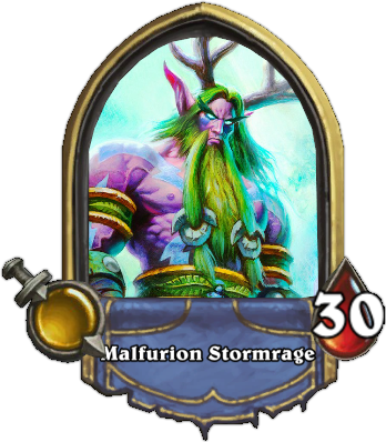 Malfurion - Hearthstone Heroes (348x398), Png Download