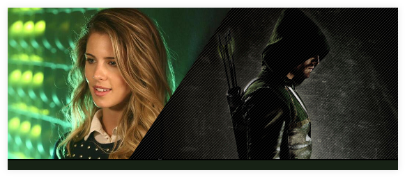 Emily Bett Rickards - Green Arrow Tv Show Art 32x24 Poster Decor (590x264), Png Download