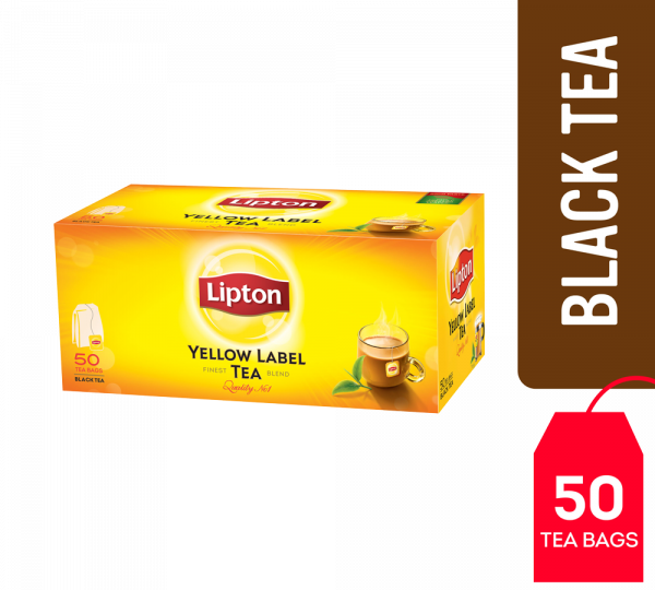 Lipton Yellow Label 50s, 100gm - Lipton Tea Bag 50s (600x540), Png Download