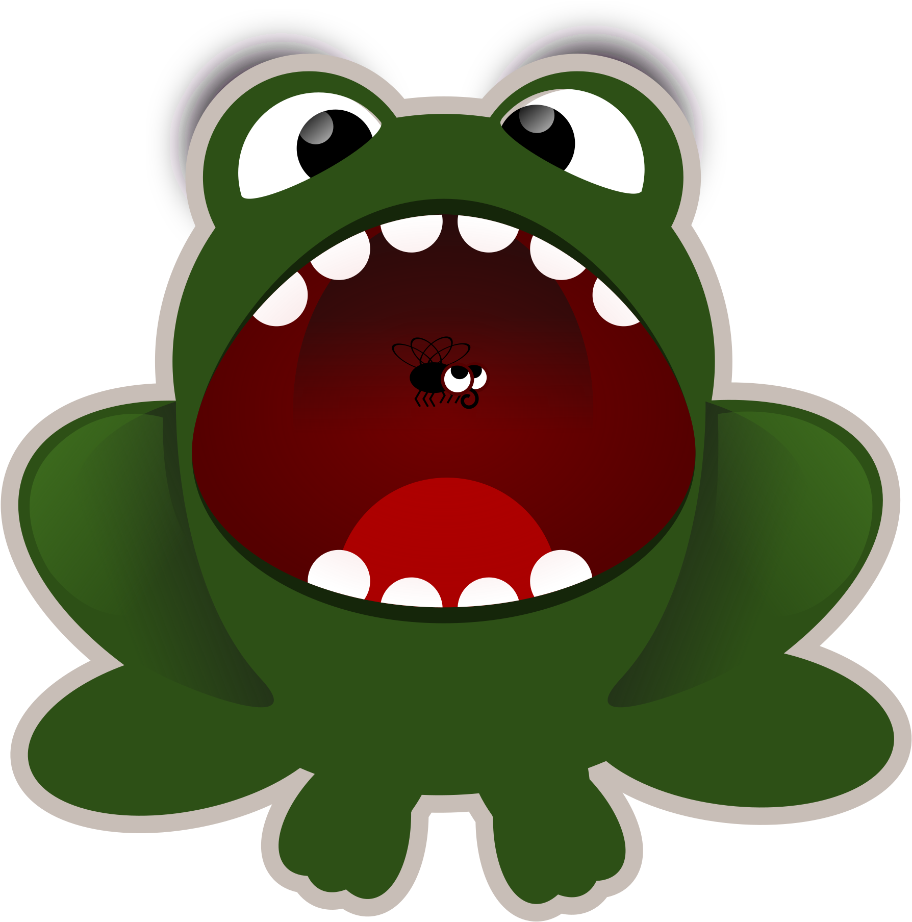 This Free Icons Png Design Of Hunting Frog (2400x2400), Png Download
