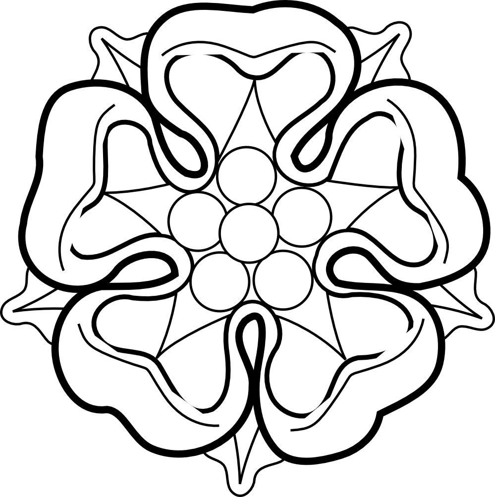 Clipart Rose Black And White - Christmas Rose Line Art (999x1003), Png Download