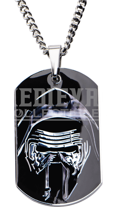 Masked Kylo Ren Dog Tag Necklace (850x850), Png Download