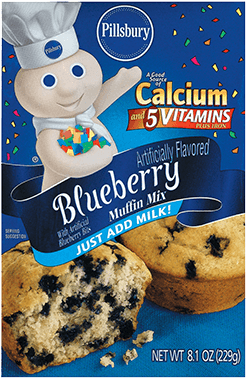 Pillsbury™ Blueberry Flavored Muffin Mix - Pillsbury Muffins (400x400), Png Download