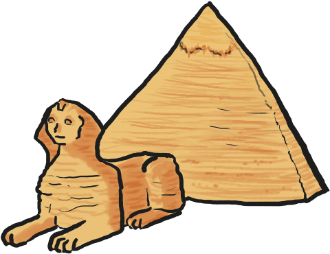 Clip Stock Pyramid Cartoon - Facts About Egypt For Kids (498x416), Png Download