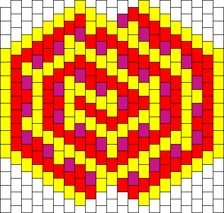 Sunburst Mask Bead Pattern - Mask (442x420), Png Download