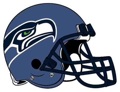 Seattle Seahawks Helmet Rightface - Indiana Hoosiers Football Logo (400x308), Png Download