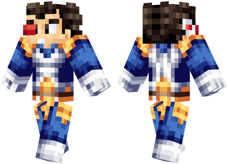 Vegeta - Minecraft Skins Dragon Ball Kid Vegeta (804x576), Png Download