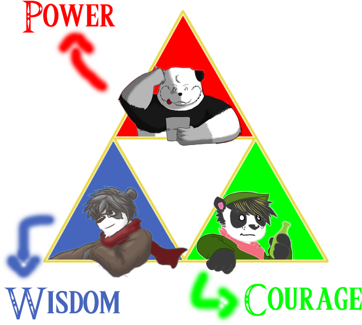 Vivikun's Triforce - Cartoon (766x659), Png Download